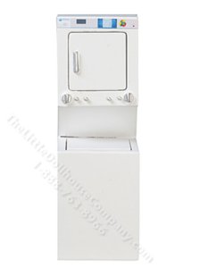(image for) Miniature Stacked Top Load White Washer/Dryer for Dollhouses