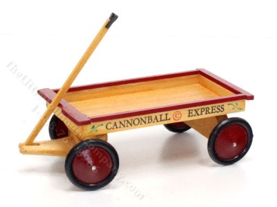(image for) Handmade Miniature Child's Wagon for Dollhouses