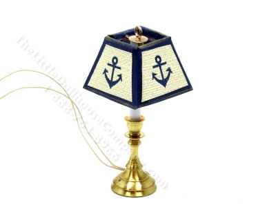 (image for) Miniature 12v Square Table Lamp for Dollhouses - Anchor