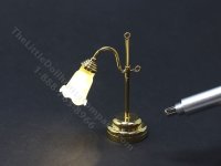 (image for) Miniature Frosted/Brass Marion Table Lamp with Wand