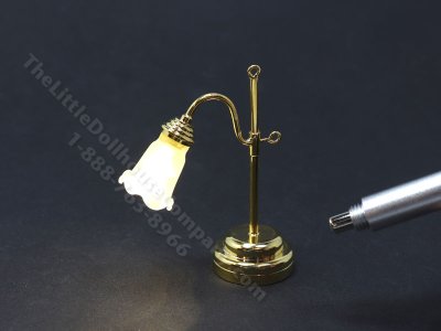 (image for) Miniature Frosted/Brass Marion Table Lamp with Wand
