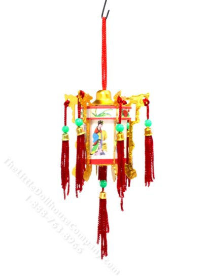 (image for) Vintage Miniature Chinese Palace Lantern for Dollhouses
