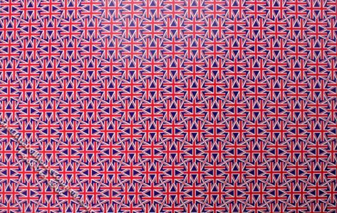 (image for) Large Size Union Jack Miniature Wallpaper for Dollhouses