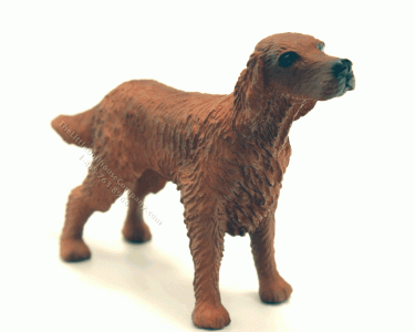 (image for) Dollhouse Scale Model Irish Setter Dog