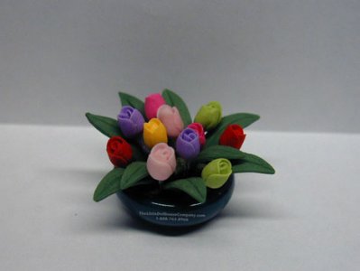 (image for) Miniature Centerpiece Rosebud For Dollhouses