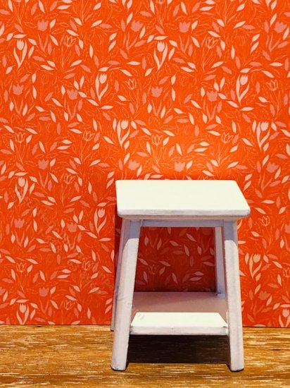 (image for) Dollhouse Scale Model Wallpaper - Orange Wild Grass - 3pc Set