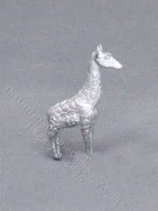 (image for) Miniature Pewter Giraffe Figurine for Dollhouses