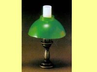 (image for) Miniature 12V Karo Table Lamp, Green Shade for Dollhouses