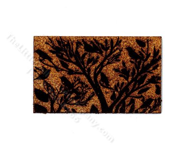 (image for) Miniature Birds and Branches Door Mat for Dollhouses