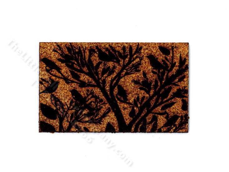 (image for) Miniature Birds and Branches Door Mat for Dollhouses