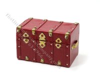 (image for) Dollhouse Scale Model Replica Red Steamer Trunk Chest