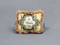 (image for) Miniature Pillow With 'La Dolce Vita' Print By Judith Blondell