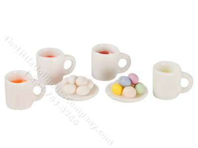 (image for) Miniature Easter Egg Colouring Set for Dollhouses