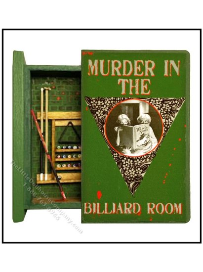 (image for) Miniature Secret Book - Murder in the Billiard Room Kit