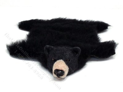 (image for) Miniature Black Bear Skin Rug