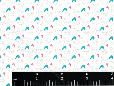 (image for) Miniature Retro Boomerang Wallpaper for Dollhouses
