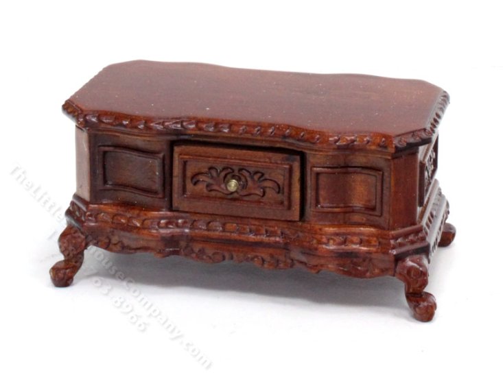 (image for) Miniature Modern Mahogany Coffee Table for Dollhouses