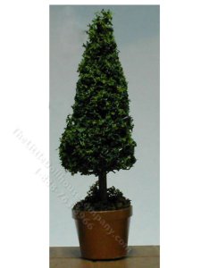 (image for) Miniature 4 inch Fir Topiary for Dollhouses