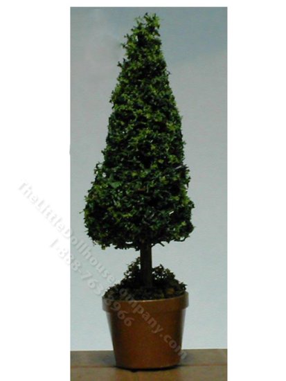 (image for) Miniature 4 inch Fir Topiary for Dollhouses