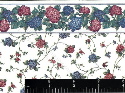 (image for) Kismet Pattern Miniature Wallpaper for Dollhouses - Red