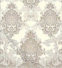(image for) Eleanor Gray on White Pattern Miniature Wallpaper for Dollhouses