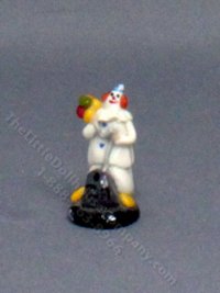 (image for) Miniature Handmade Clown Figurine for Dollhouses