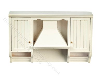 (image for) Miniature White Range Hood for Dollhouses