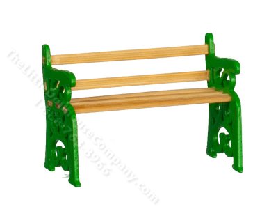 (image for) Half-Scale Miniature Park Bench for Dollhouses, Unfinished