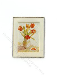(image for) Miniature Framed Print of Tulips for Dollhouses
