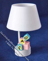 (image for) Miniature Battery Operated ABC Blocks Lamp