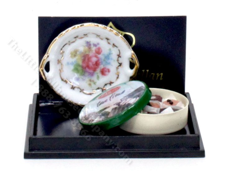 (image for) Miniature Sweets Tin and Tray for Dollhouses