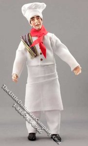(image for) Marcia Backstrom Designed 1" Scale Chef for Dollhouses