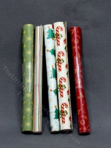 (image for) Miniature Roll of Christmas Wrapping Paper (1pc)
