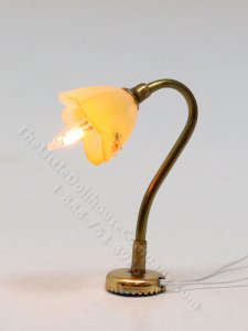 (image for) 1:24 Scale Miniature Goose Neck Table Lamp for Dollhouses