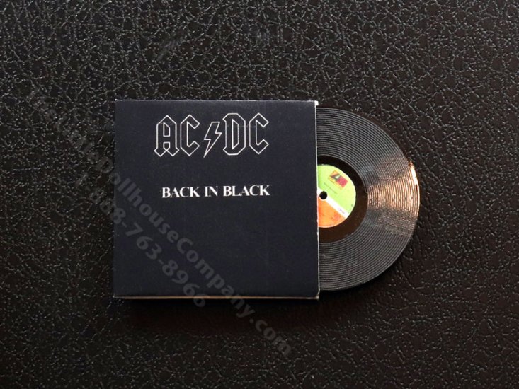 (image for) Miniature ACDC "Back in Black" Vinyl Record
