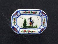 (image for) Miniature Porcelain Quimper Man Platter by Janice Crawley