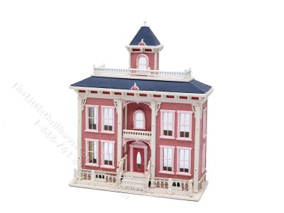 (image for) 1/144" Scale Signed Vintage Miniature Victorian Dollhouse 1991