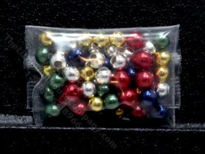 (image for) Bag of Miniature Round Holiday Ornaments - Colourful