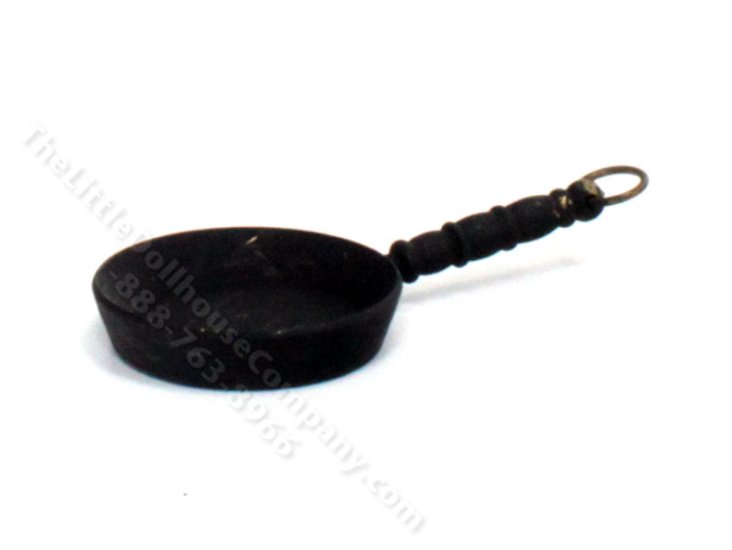 (image for) Vintage Miniature Cast Iron Frying Pan for Dollhouses
