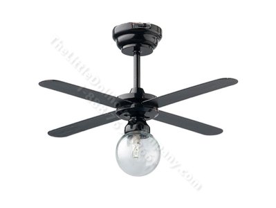 (image for) Miniature LED Tucker Ceiling Fan and Light for Dollhouses