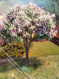 (image for) Miniature 5-3/4" Tall Apple Blossom Tree for Dollhouses (2/pk)