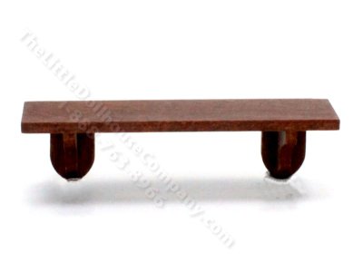 (image for) Miniature Walnut Wall Shelf for Dollhouses