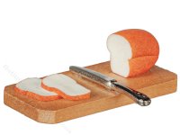 (image for) Miniature Loaf of Bread on Board for Dollhouses