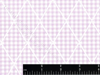 (image for) Purple Gingham Lattice Miniature Wallpaper for Dollhouses