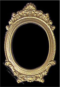 (image for) Dollhouse Scale Model Oval Picture Frame