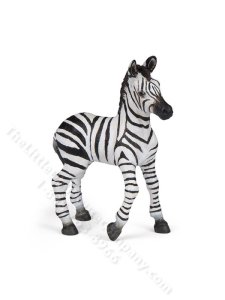 (image for) Miniature Oversized Zebra Foal for Dollhouses