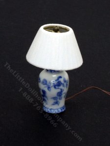 (image for) Vintage Miniature Porcelain Lamp for Dollhouses