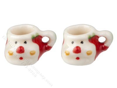 (image for) Miniature Christmas Mugs for Dollhouses