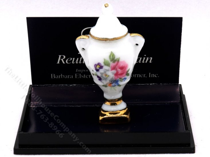 (image for) Miniature Dresdner Rose Pattern Urn