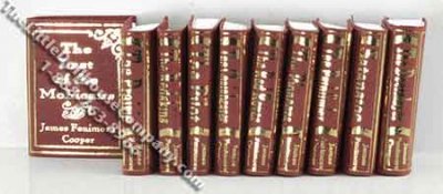 (image for) Miniature Reproduction James F. Cooper Books for Dollhouses